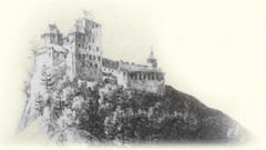 Altes Bild der Burg Deutschlandsberg